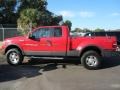 Bright Red 2005 Ford F150 FX4 SuperCab 4x4 Exterior