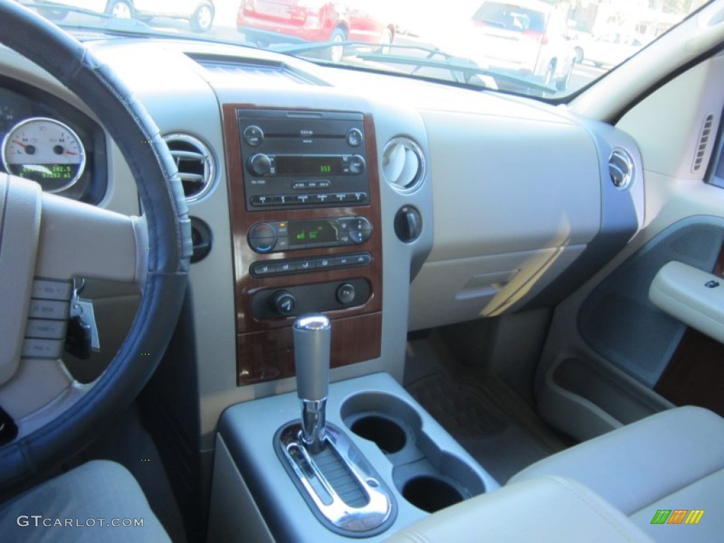 2006 F150 Lariat SuperCrew - Oxford White / Tan photo #7