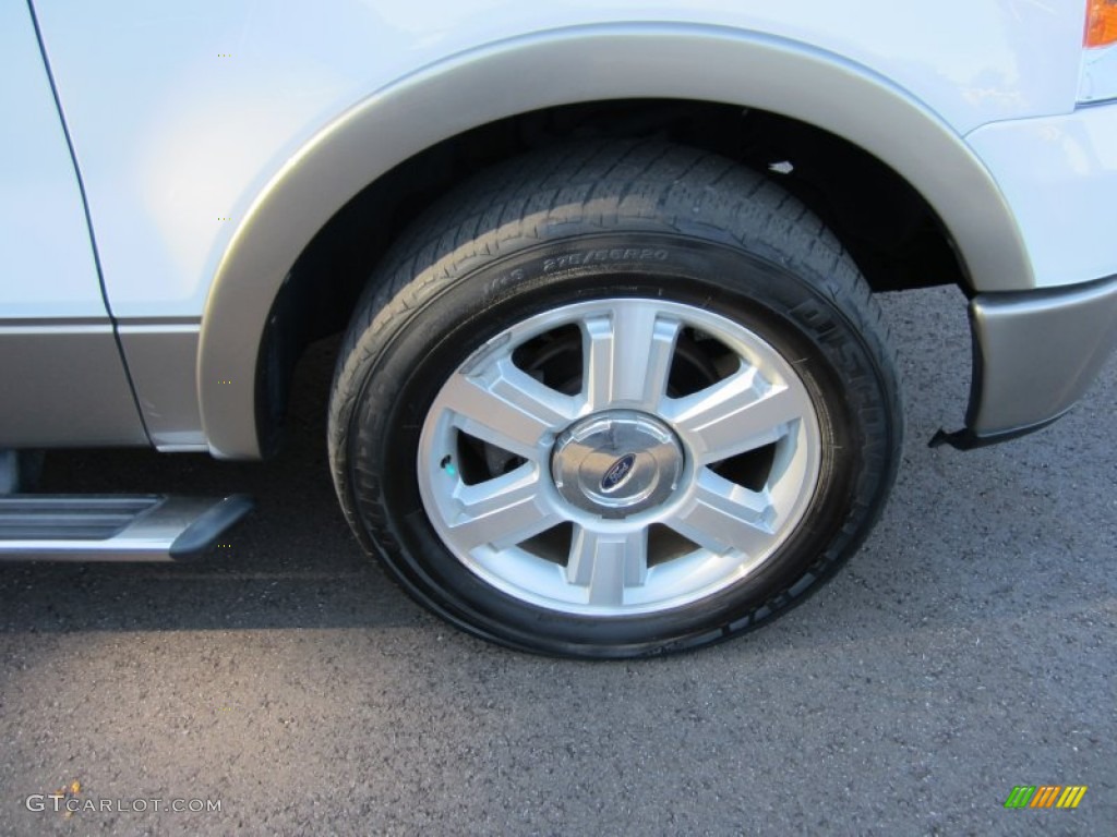 2006 F150 Lariat SuperCrew - Oxford White / Tan photo #11