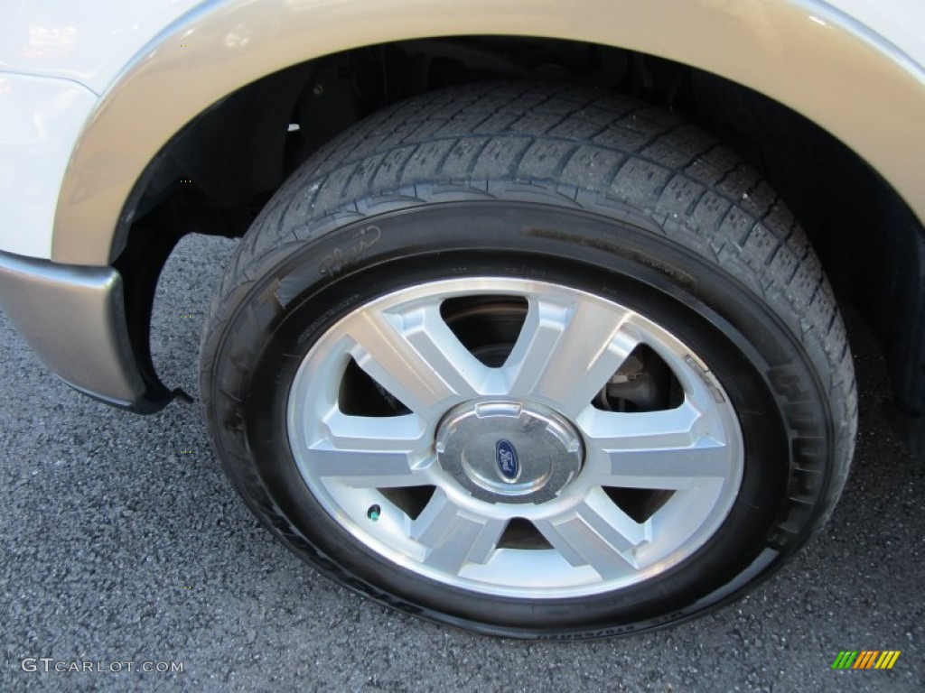 2006 F150 Lariat SuperCrew - Oxford White / Tan photo #14