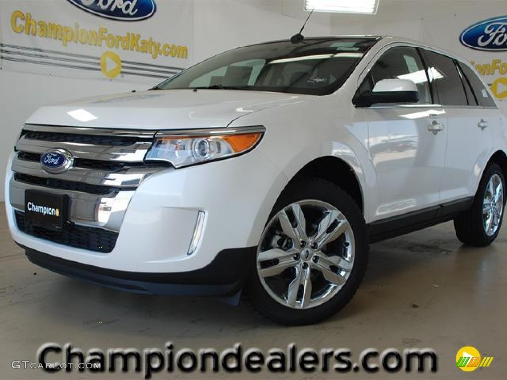 2012 Edge Limited - White Platinum Metallic Tri-Coat / Charcoal Black photo #1