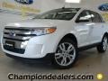 2012 White Platinum Metallic Tri-Coat Ford Edge Limited  photo #1