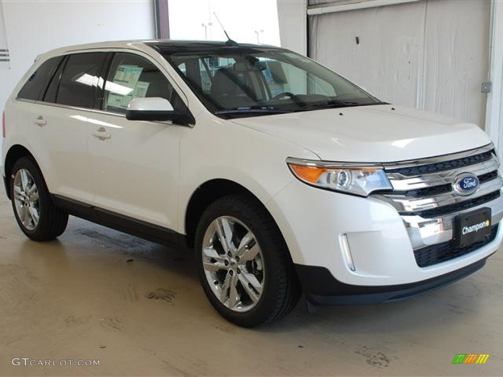 2012 Edge Limited - White Platinum Metallic Tri-Coat / Charcoal Black photo #3