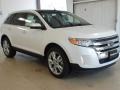 2012 White Platinum Metallic Tri-Coat Ford Edge Limited  photo #3