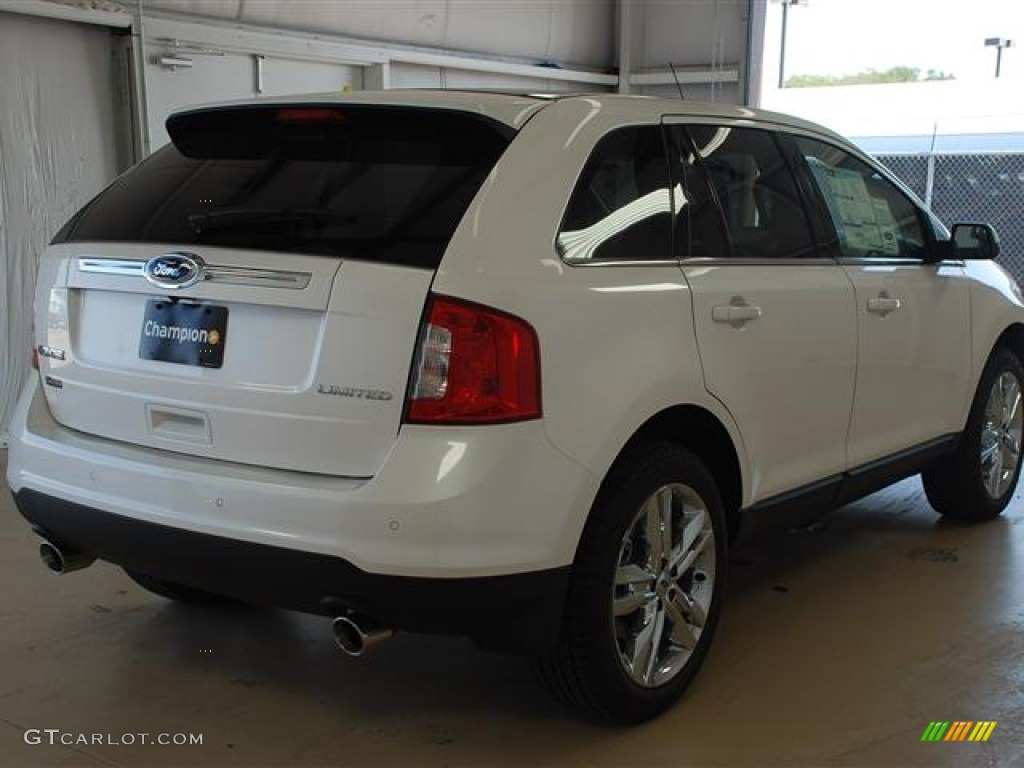 2012 Edge Limited - White Platinum Metallic Tri-Coat / Charcoal Black photo #4
