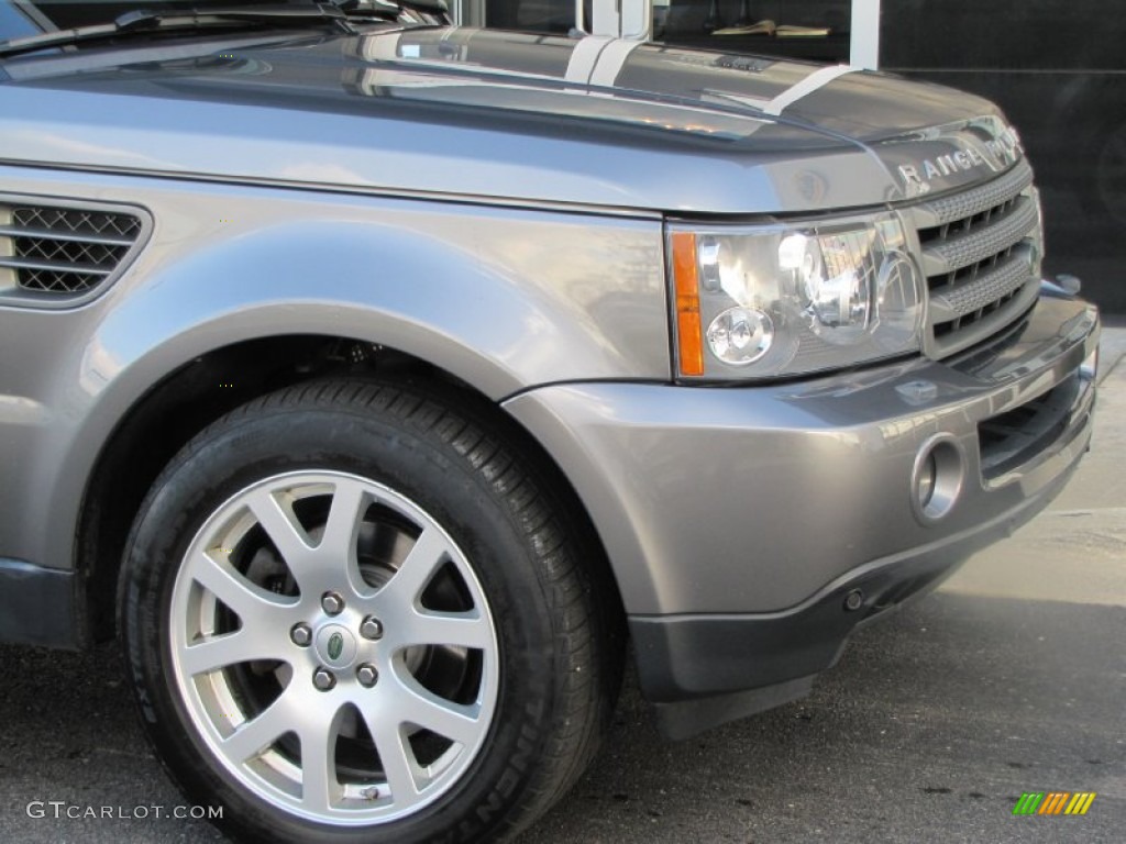 2008 Range Rover Sport HSE - Stornoway Grey Metallic / Ebony Black photo #14