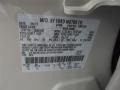 WS: White Suede 2012 Ford Edge SE Color Code