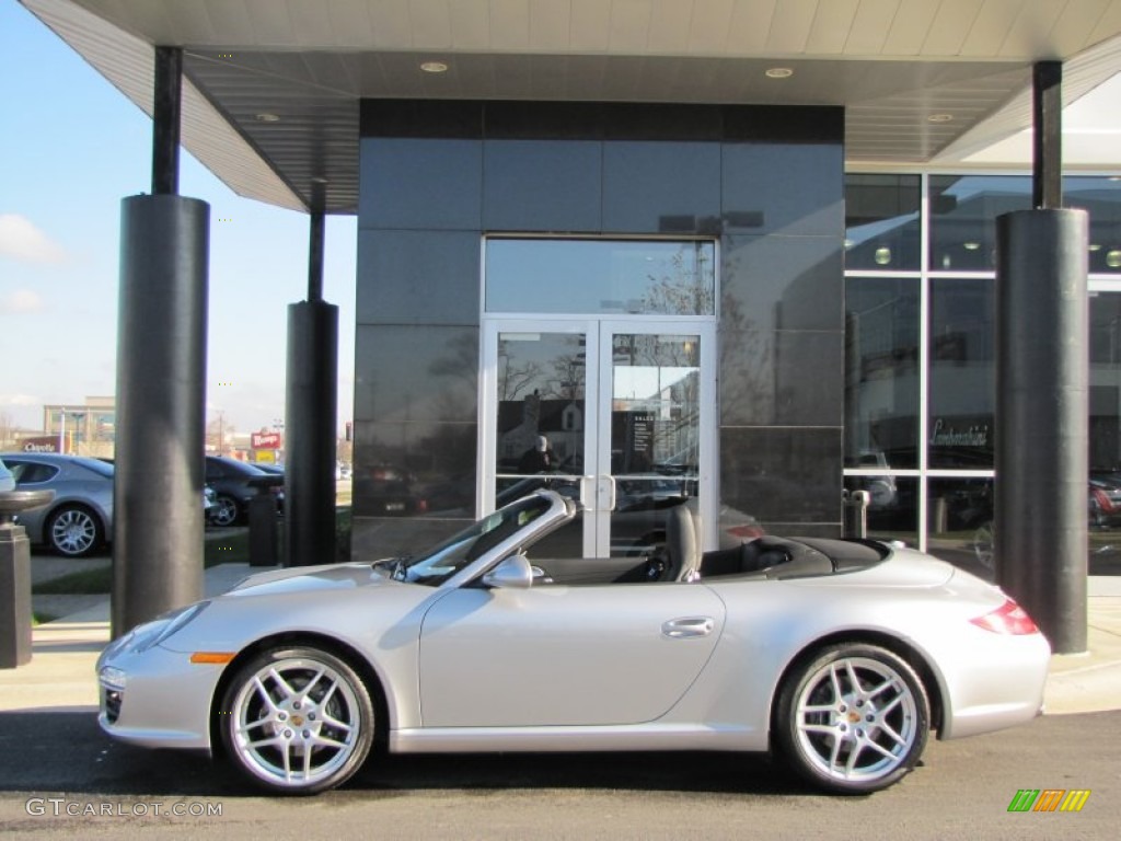 Arctic Silver Metallic 2010 Porsche 911 Carrera Cabriolet Exterior Photo #57357874