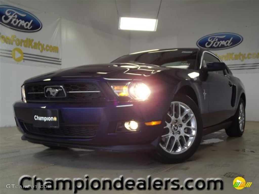2012 Mustang V6 Premium Coupe - Kona Blue Metallic / Charcoal Black photo #1