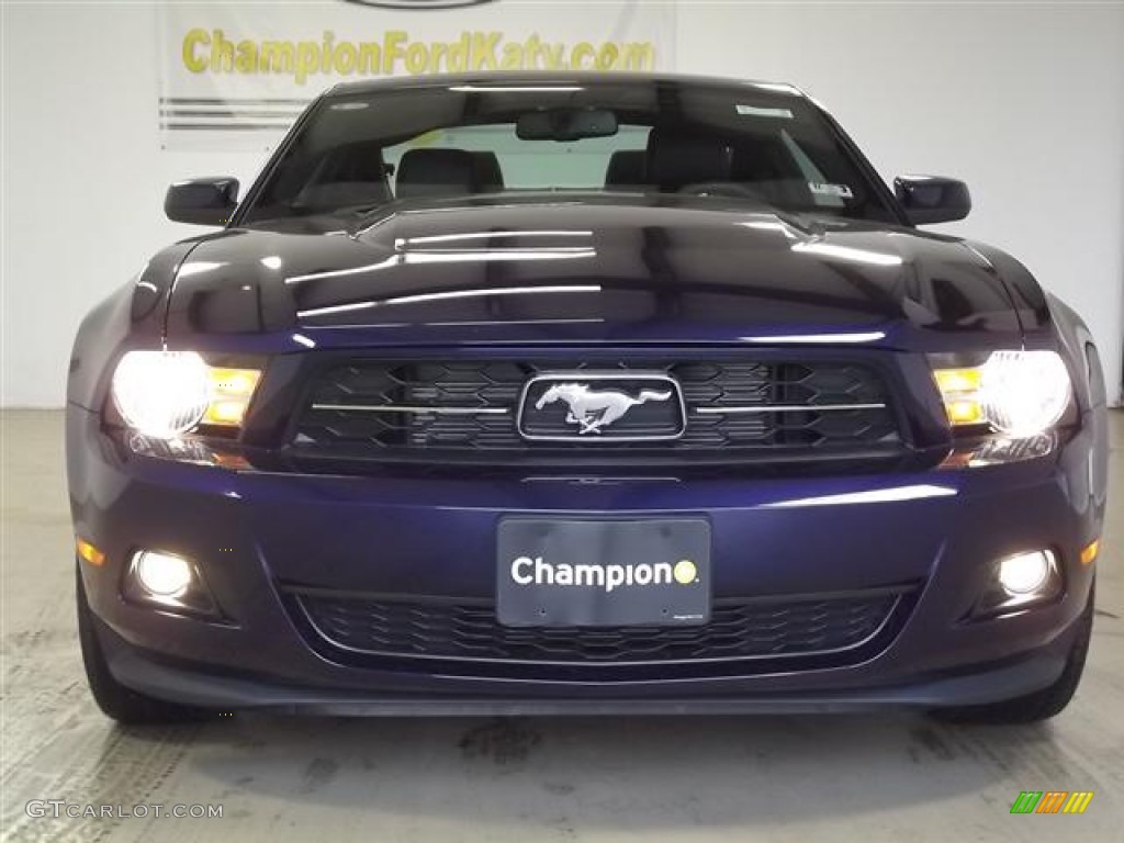 2012 Mustang V6 Premium Coupe - Kona Blue Metallic / Charcoal Black photo #2