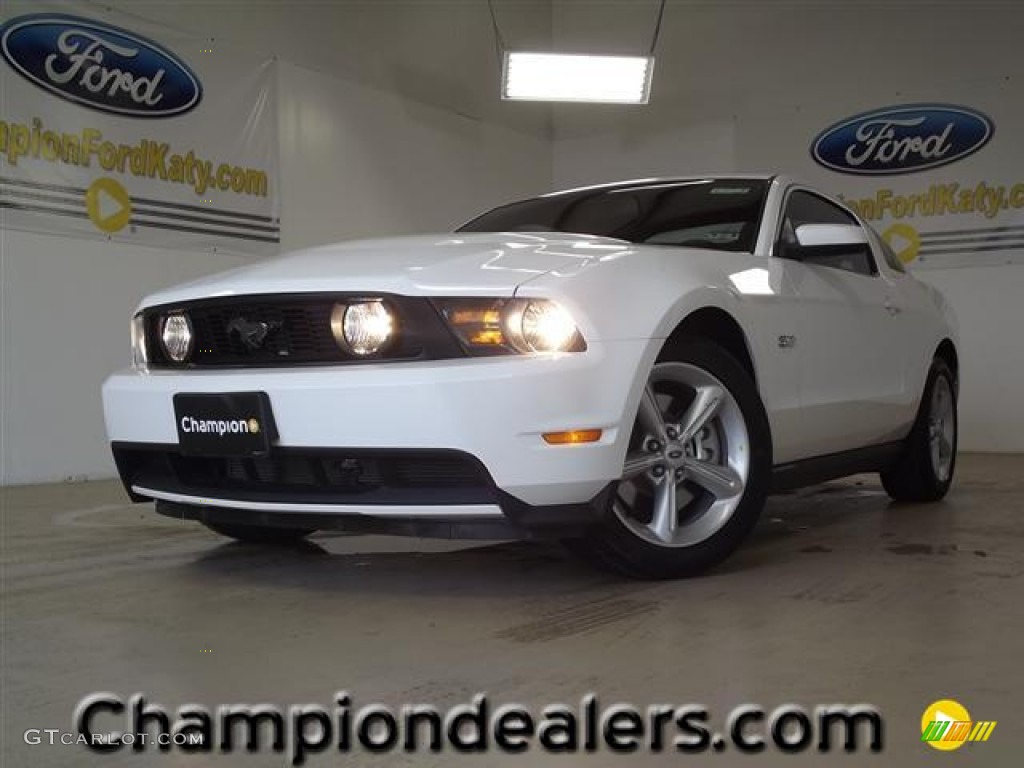 2012 Mustang GT Premium Coupe - Performance White / Charcoal Black photo #1