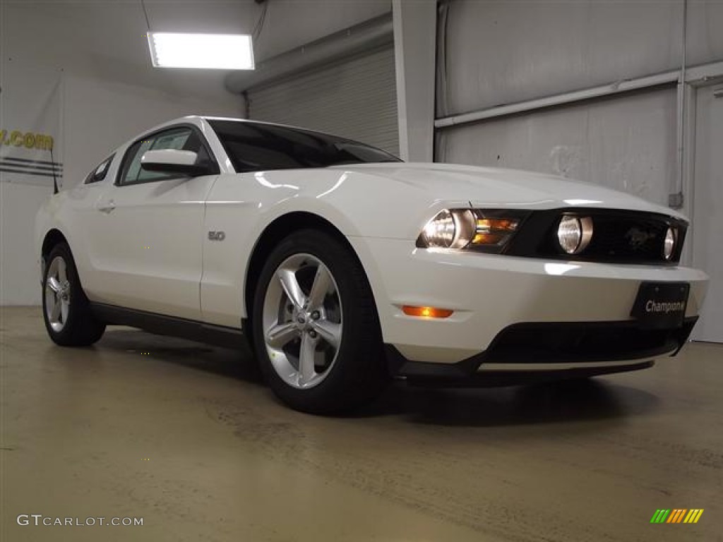 2012 Mustang GT Premium Coupe - Performance White / Charcoal Black photo #3