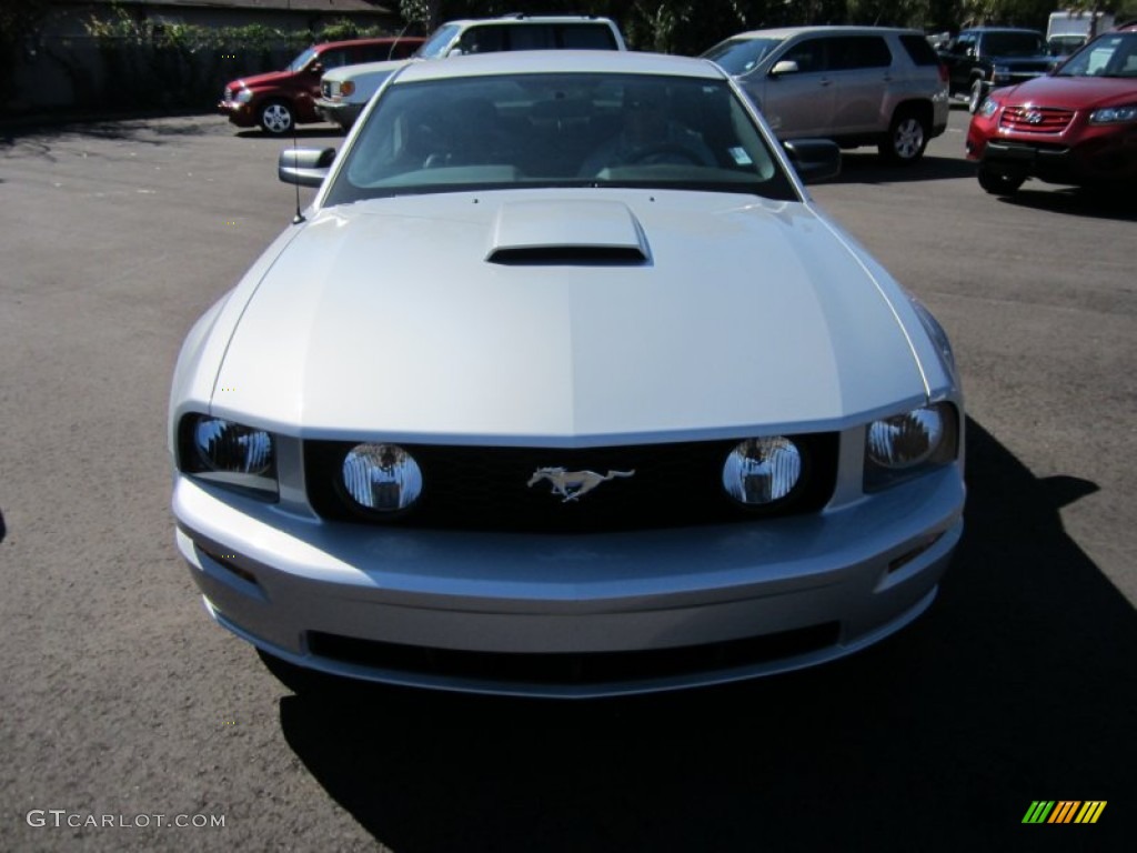 Satin Silver Metallic Ford Mustang