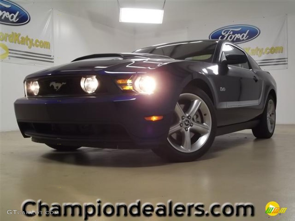 2012 Mustang GT Premium Coupe - Kona Blue Metallic / Charcoal Black photo #1