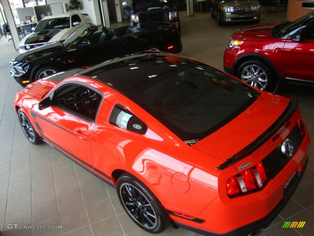 2012 Mustang Boss 302 - Competition Orange / Charcoal Black Recaro Sport Seats photo #3