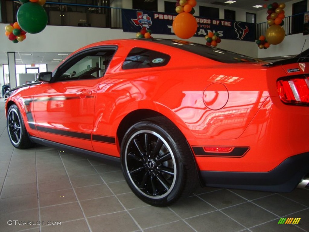 2012 Mustang Boss 302 - Competition Orange / Charcoal Black Recaro Sport Seats photo #5