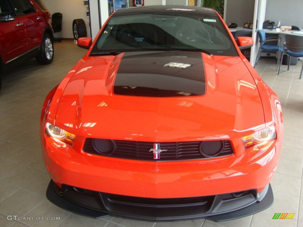 2012 Mustang Boss 302 - Competition Orange / Charcoal Black Recaro Sport Seats photo #10