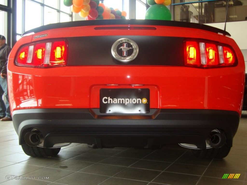 2012 Mustang Boss 302 - Competition Orange / Charcoal Black Recaro Sport Seats photo #13