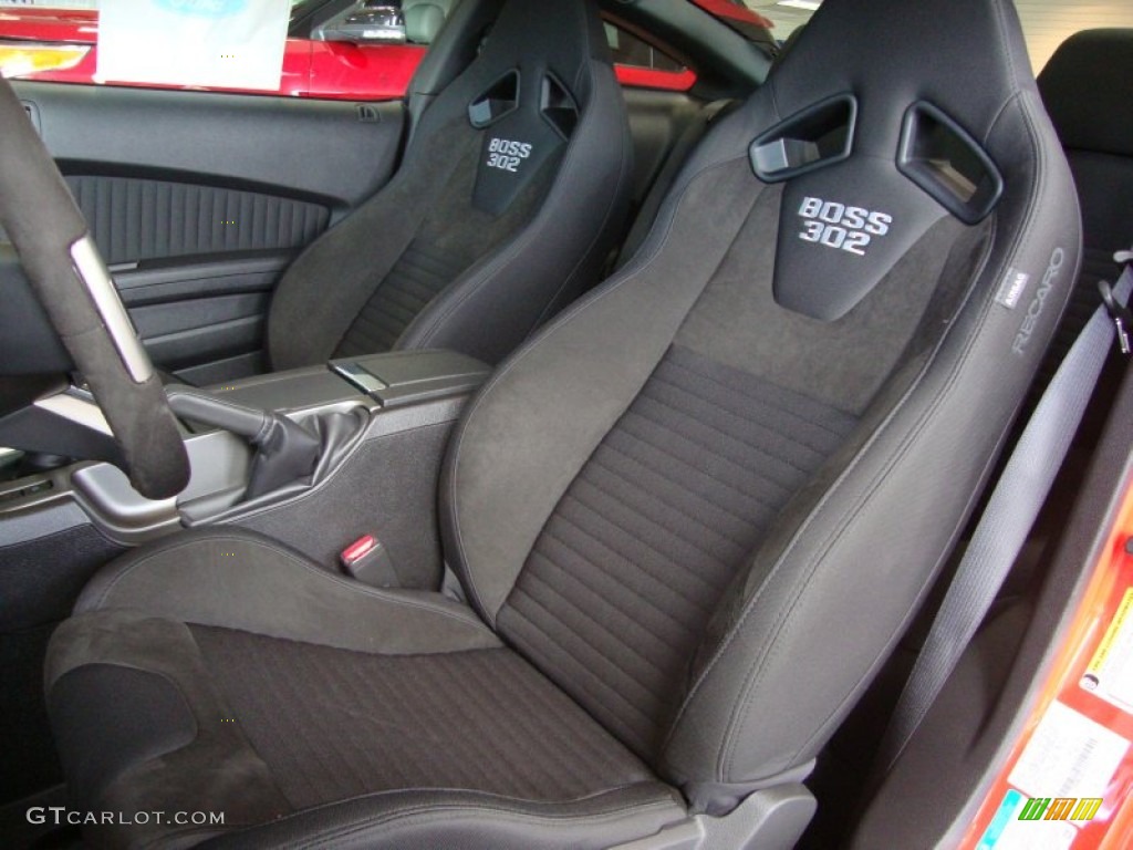 Charcoal Black Recaro Sport Seats Interior 2012 Ford Mustang Boss 302 Photo #57362102