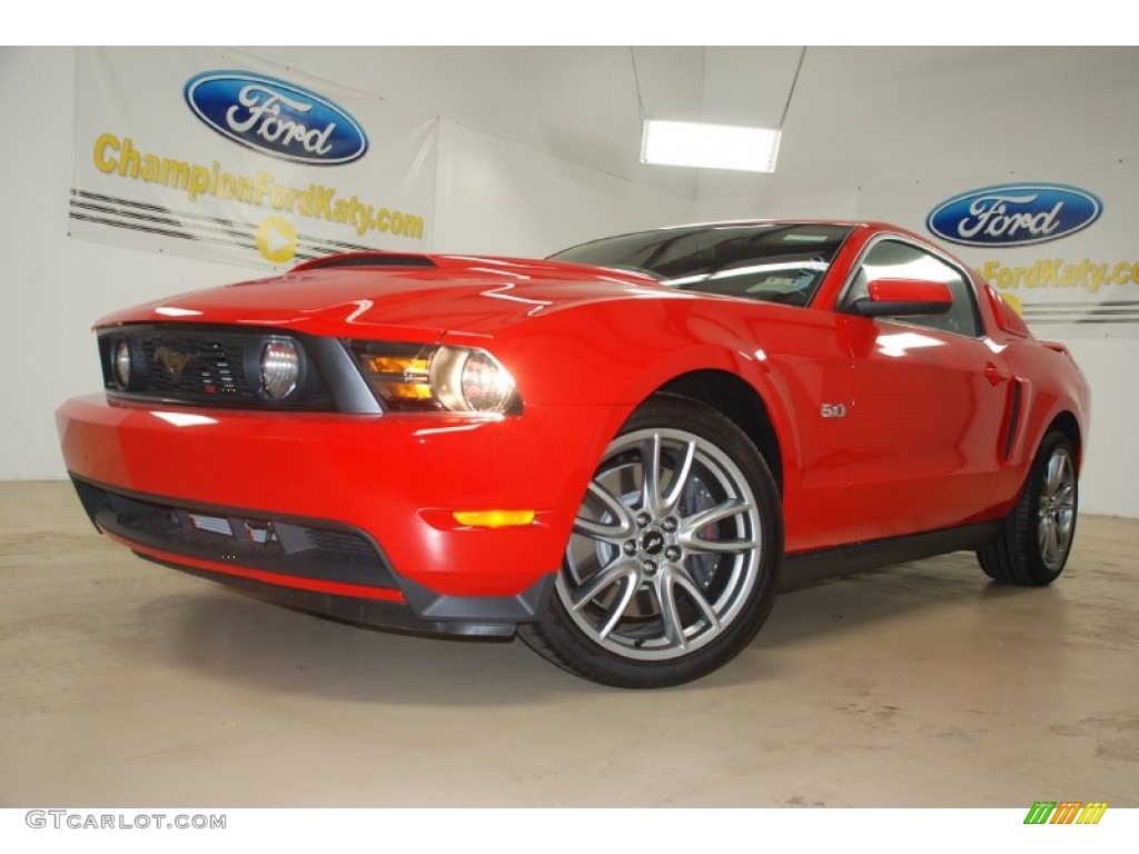 2012 Mustang GT Premium Coupe - Race Red / Charcoal Black photo #2