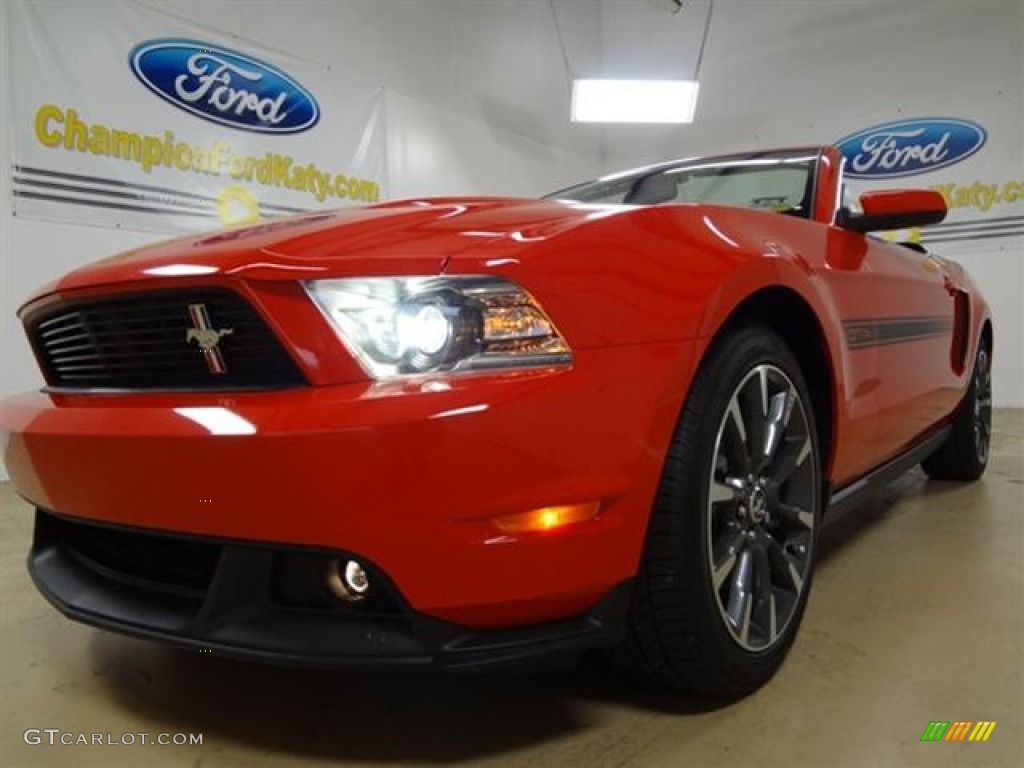 2012 Mustang C/S California Special Convertible - Race Red / Charcoal Black/Carbon Black photo #1