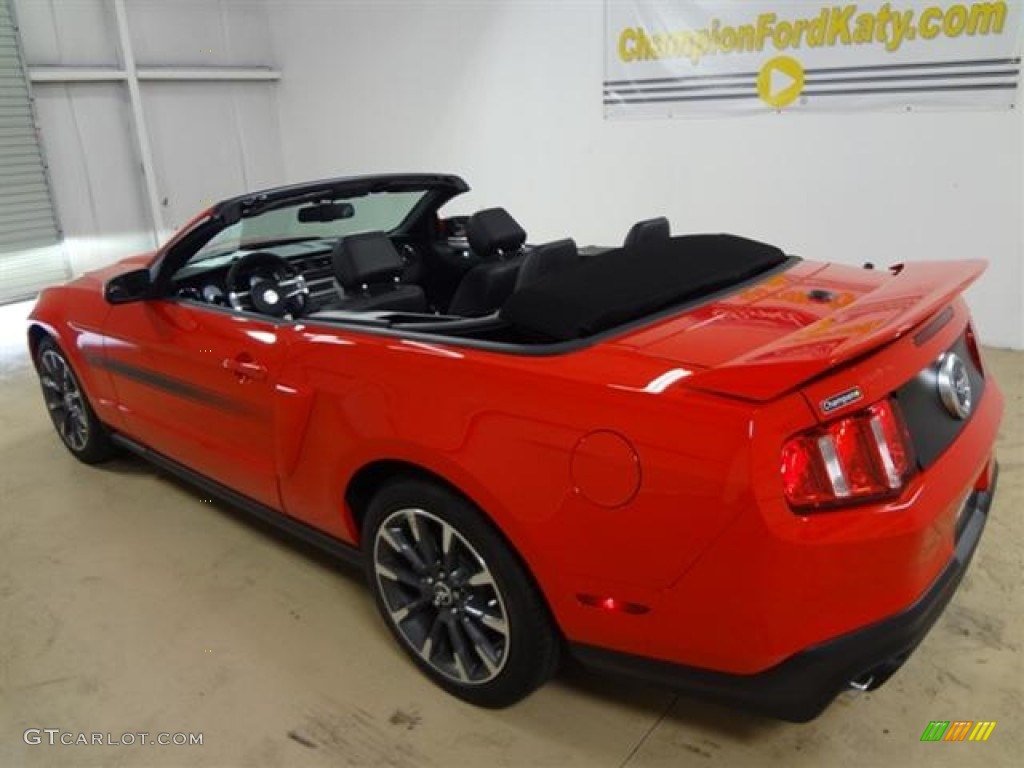 2012 Mustang C/S California Special Convertible - Race Red / Charcoal Black/Carbon Black photo #3