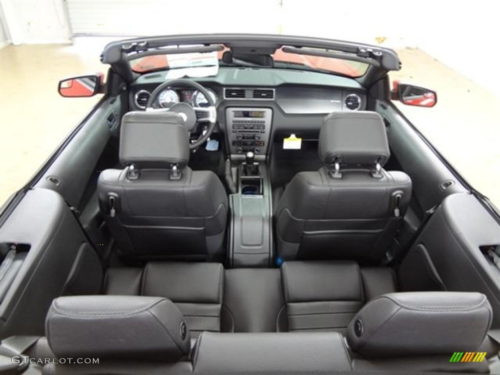 Charcoal Black/Carbon Black Interior 2012 Ford Mustang C/S California Special Convertible Photo #57363524