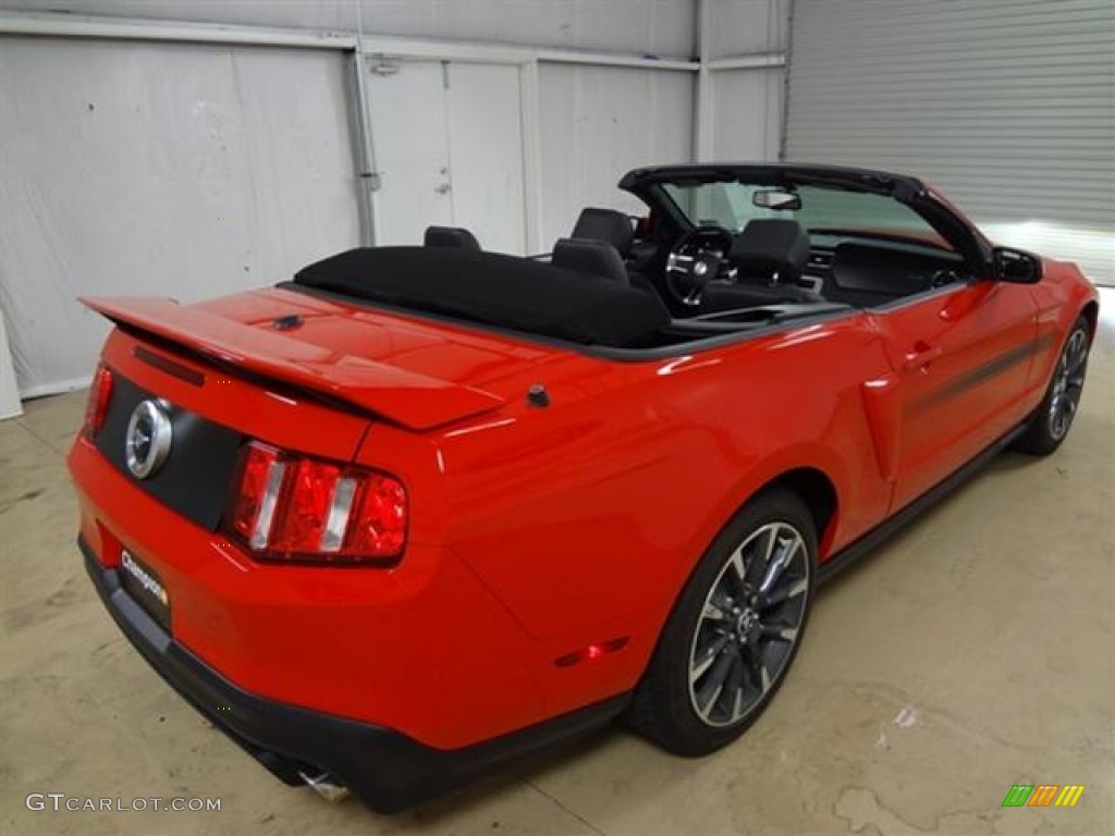 2012 Mustang C/S California Special Convertible - Race Red / Charcoal Black/Carbon Black photo #6