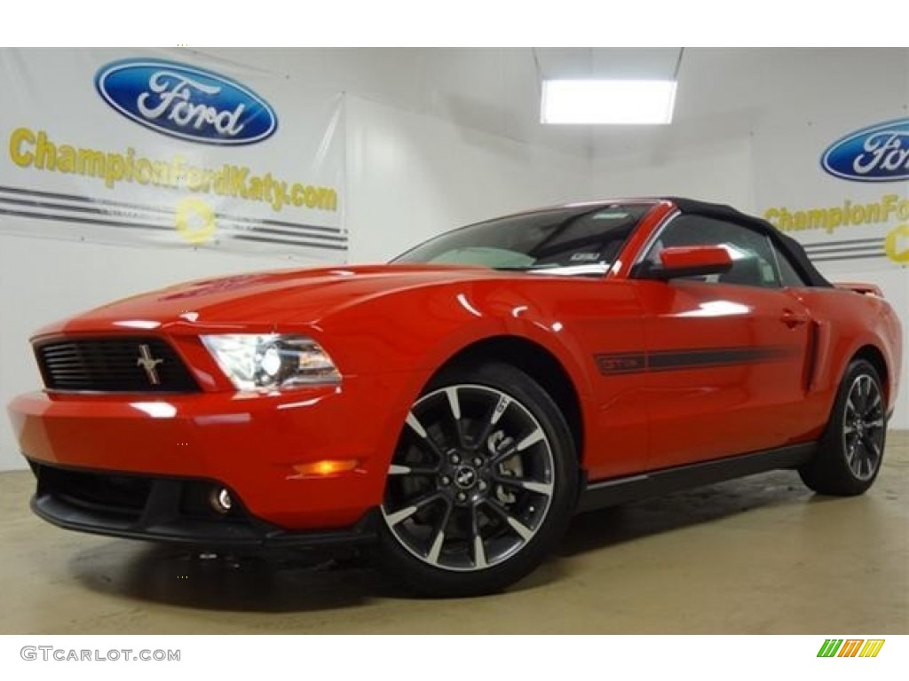 2012 Mustang C/S California Special Convertible - Race Red / Charcoal Black/Carbon Black photo #9