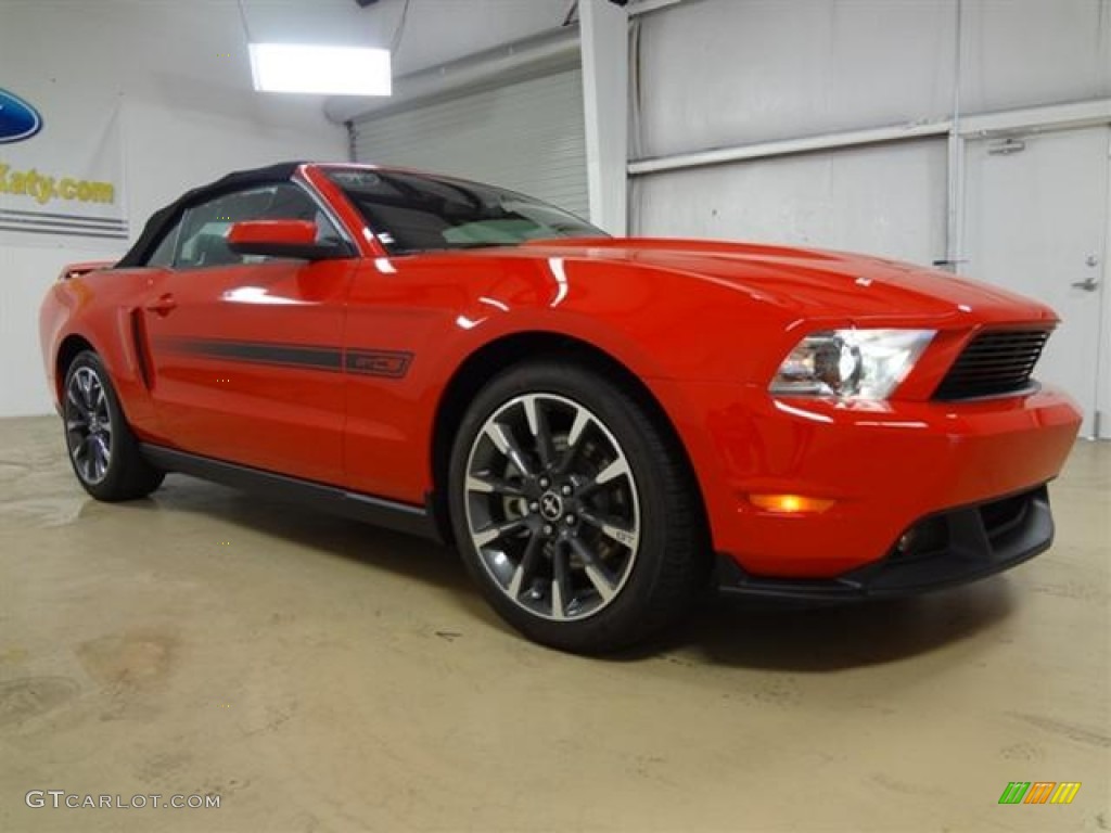 2012 Mustang C/S California Special Convertible - Race Red / Charcoal Black/Carbon Black photo #11