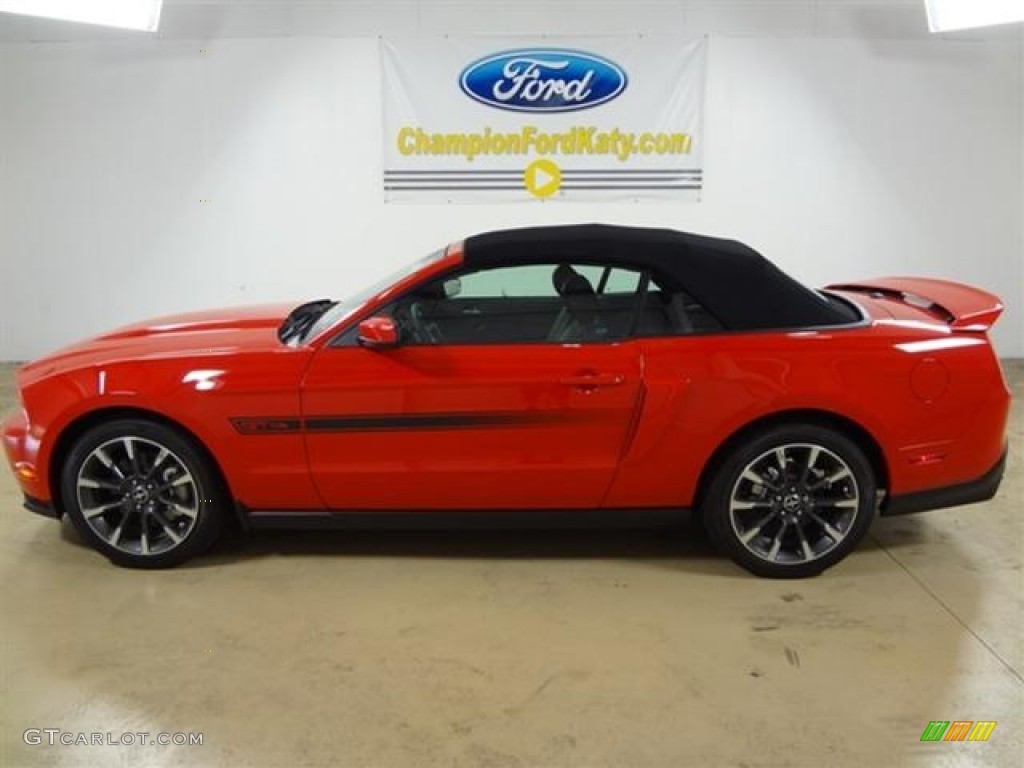 2012 Mustang C/S California Special Convertible - Race Red / Charcoal Black/Carbon Black photo #15