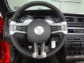 Charcoal Black/Carbon Black 2012 Ford Mustang C/S California Special Convertible Steering Wheel