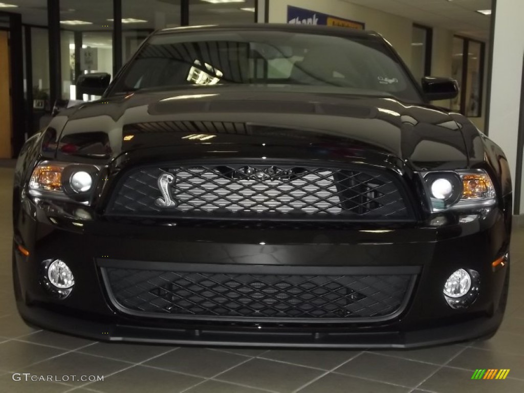Black 2012 Ford Mustang Shelby GT500 SVT Performance Package Coupe Exterior Photo #57363843