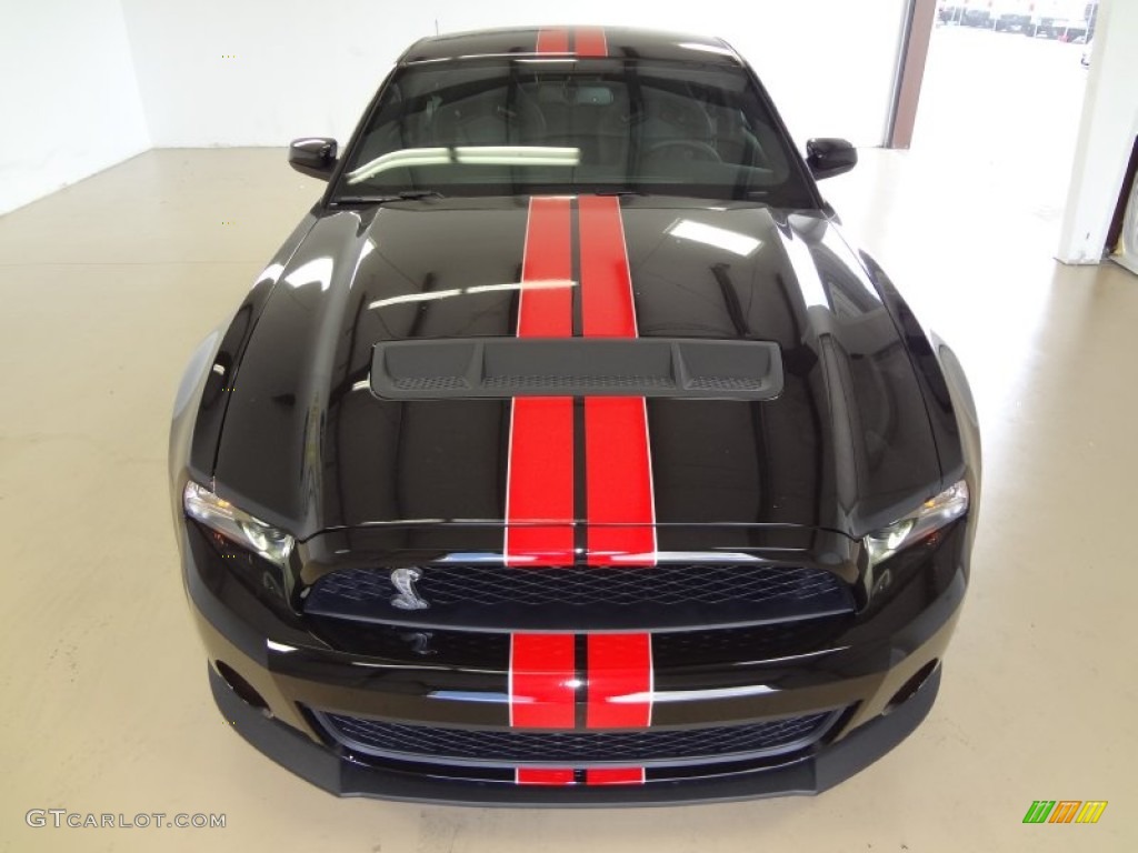 Black 2012 Ford Mustang Shelby GT500 SVT Performance Package Coupe Exterior Photo #57364178