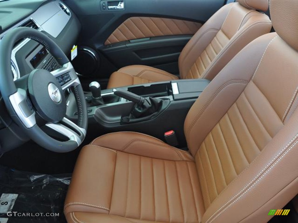 2012 Mustang V6 Premium Convertible - Performance White / Saddle photo #9