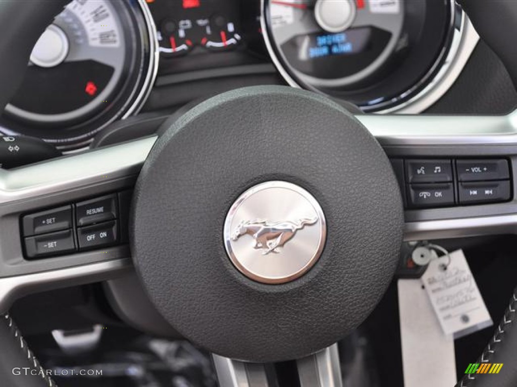 2012 Mustang V6 Premium Convertible - Performance White / Saddle photo #12
