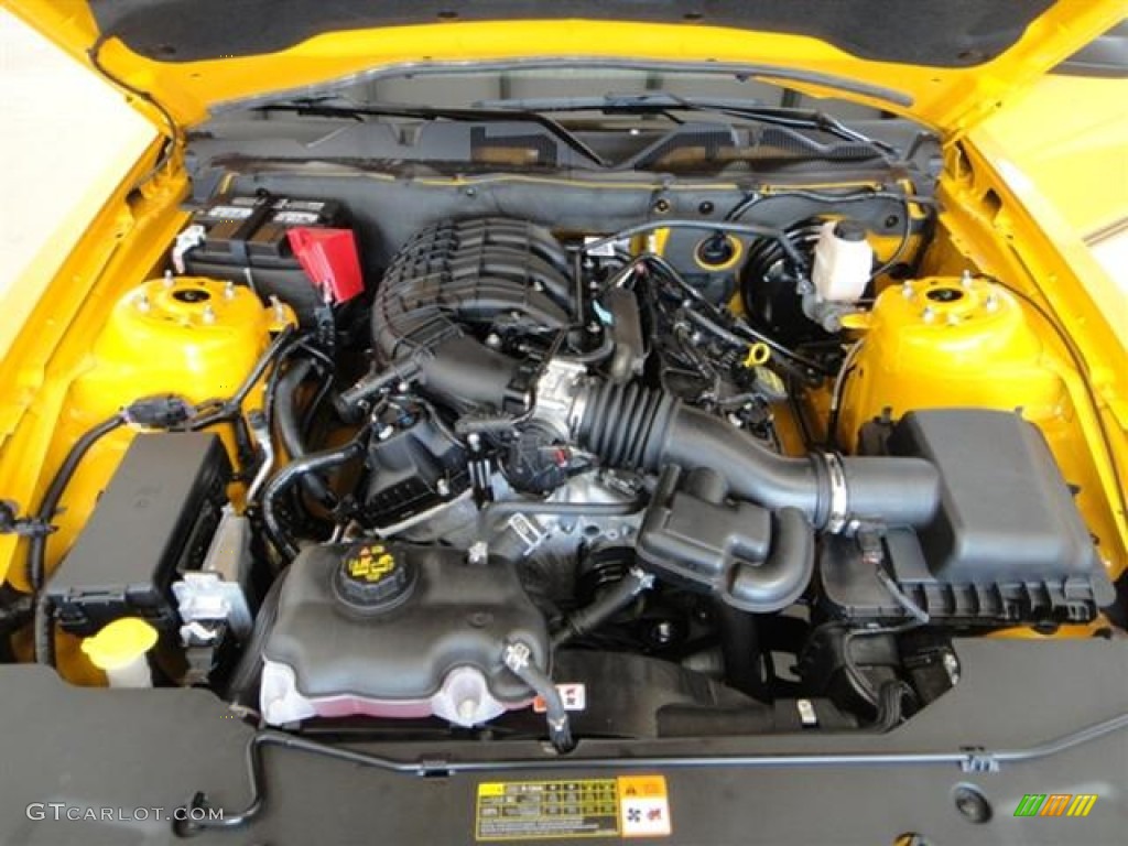 2012 Mustang V6 Coupe - Yellow Blaze Metallic Tri-Coat / Charcoal Black photo #17