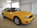 2012 Yellow Blaze Metallic Tri-Coat Ford Mustang V6 Coupe  photo #3