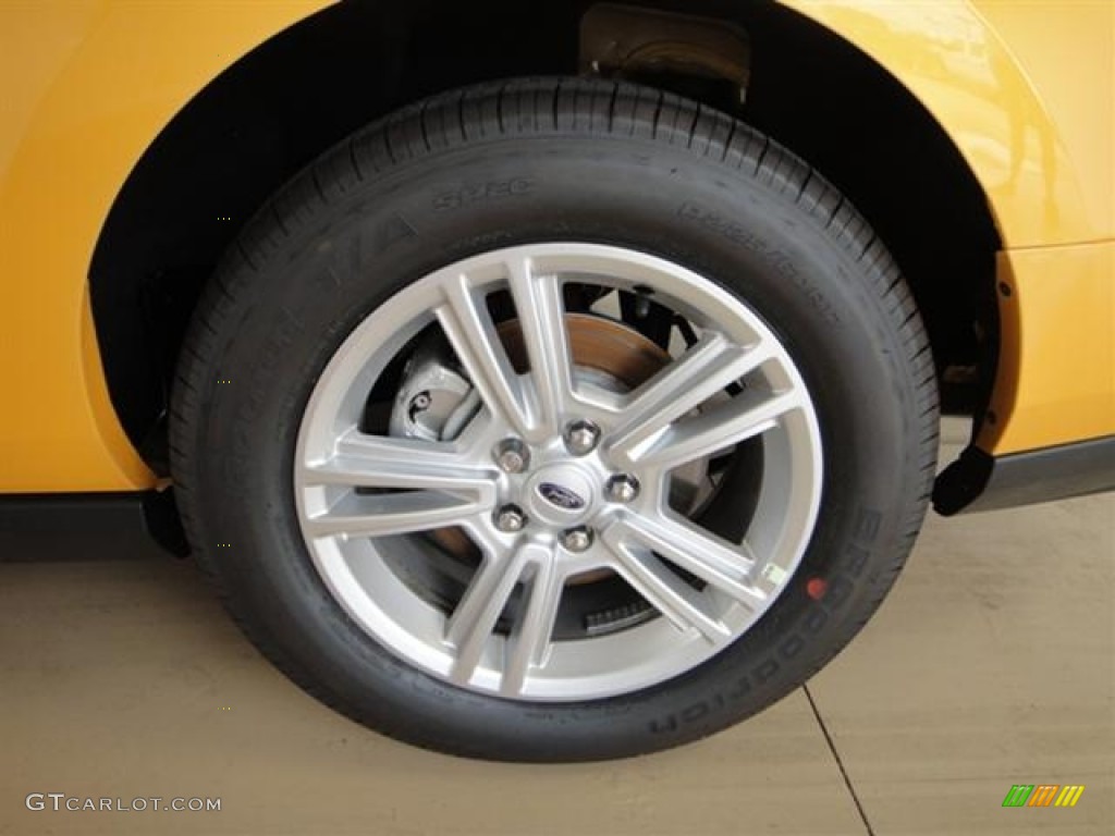 2012 Mustang V6 Coupe - Yellow Blaze Metallic Tri-Coat / Charcoal Black photo #7