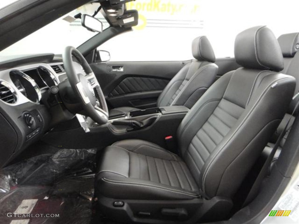 Charcoal Black Interior 2012 Ford Mustang GT Premium Convertible Photo #57365108