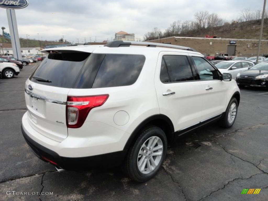 2012 Explorer XLT 4WD - White Platinum Tri-Coat / Medium Light Stone photo #2