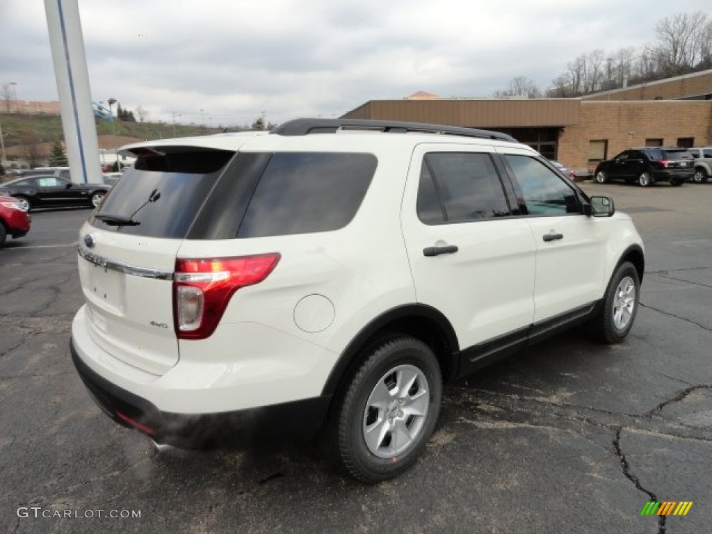 2012 Explorer 4WD - White Suede / Medium Light Stone photo #2