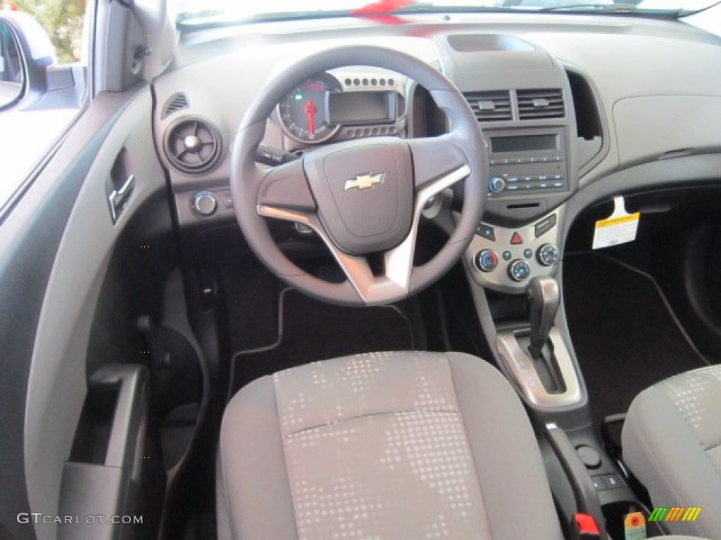 2012 Chevrolet Sonic LS Sedan Jet Black/Dark Titanium Dashboard Photo #57366087