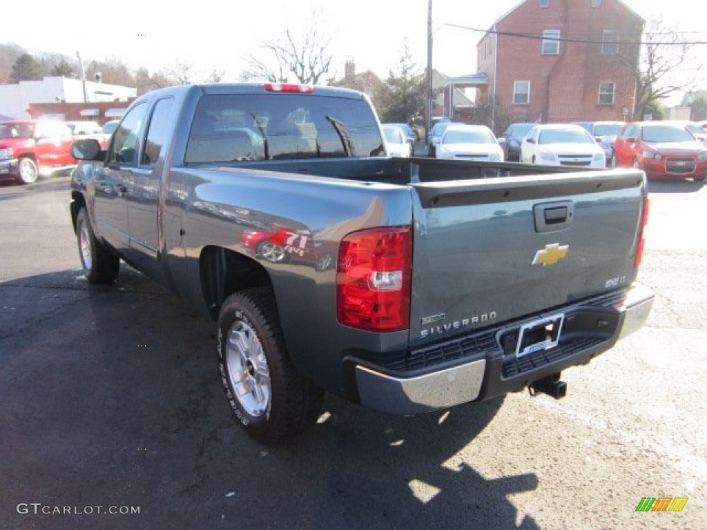 2012 Silverado 1500 LT Extended Cab 4x4 - Blue Granite Metallic / Ebony photo #5