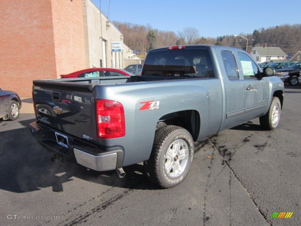 2012 Silverado 1500 LT Extended Cab 4x4 - Blue Granite Metallic / Ebony photo #7