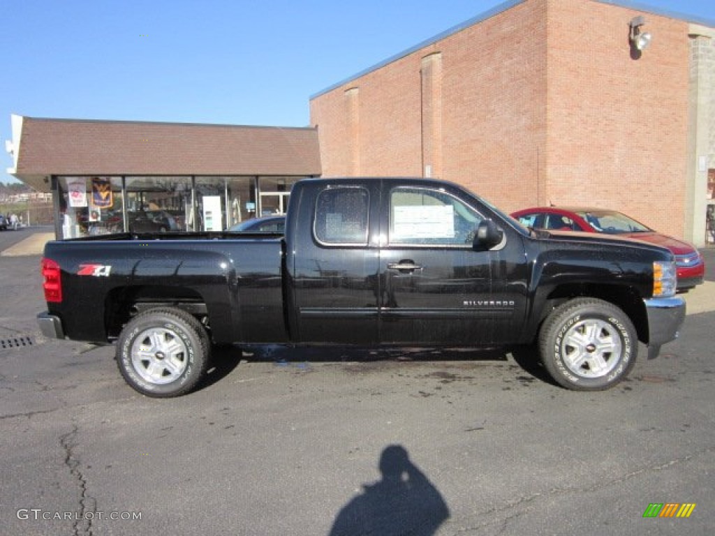 2012 Silverado 1500 LT Extended Cab 4x4 - Black / Ebony photo #7