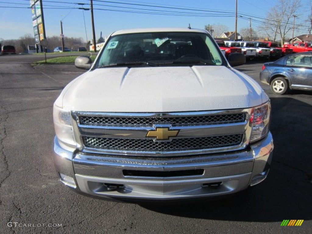 2012 Silverado 1500 LT Extended Cab 4x4 - Summit White / Ebony photo #2