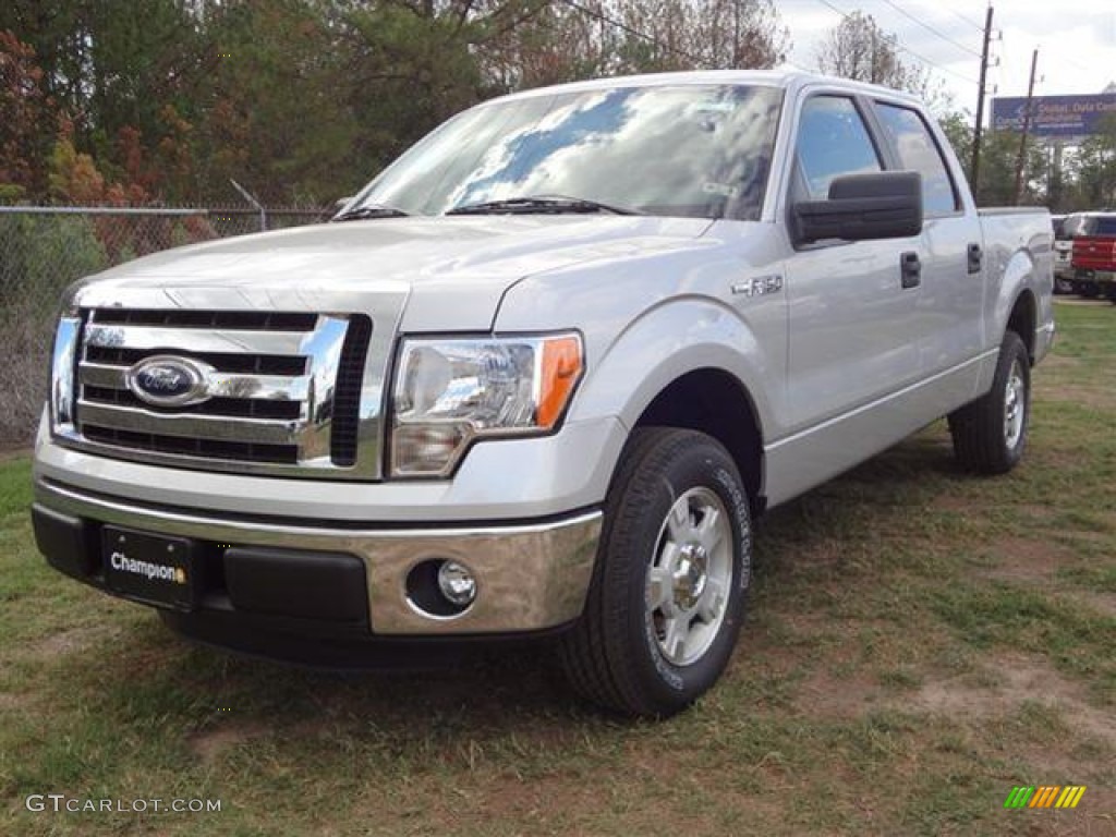 2011 F150 XLT SuperCrew - Ingot Silver Metallic / Steel Gray photo #4