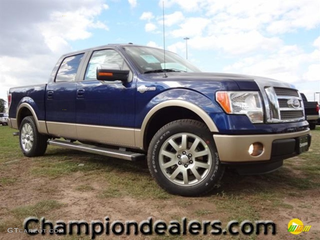 2011 F150 King Ranch SuperCrew - Dark Blue Pearl Metallic / Chaparral Leather photo #1