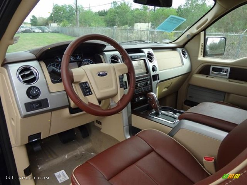 2011 F150 King Ranch SuperCrew - Dark Blue Pearl Metallic / Chaparral Leather photo #12